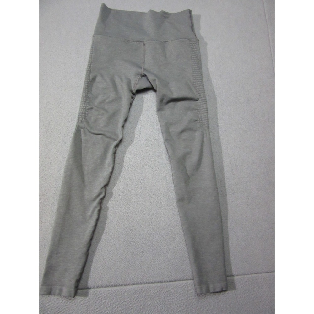 Alphalete Leggings Womens Medium Gray Athletic Workout Yoga High Waist Stretch